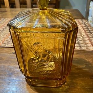 Sowersby kneeling woman biscuit barrel 1930’s